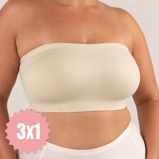 Pack x3 Corpiño Strapless