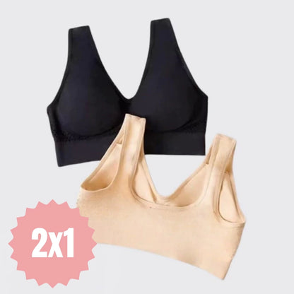 Pack 1 + 1 GRATIS Corpiño Básico Sin Aros: Confort Todo el día