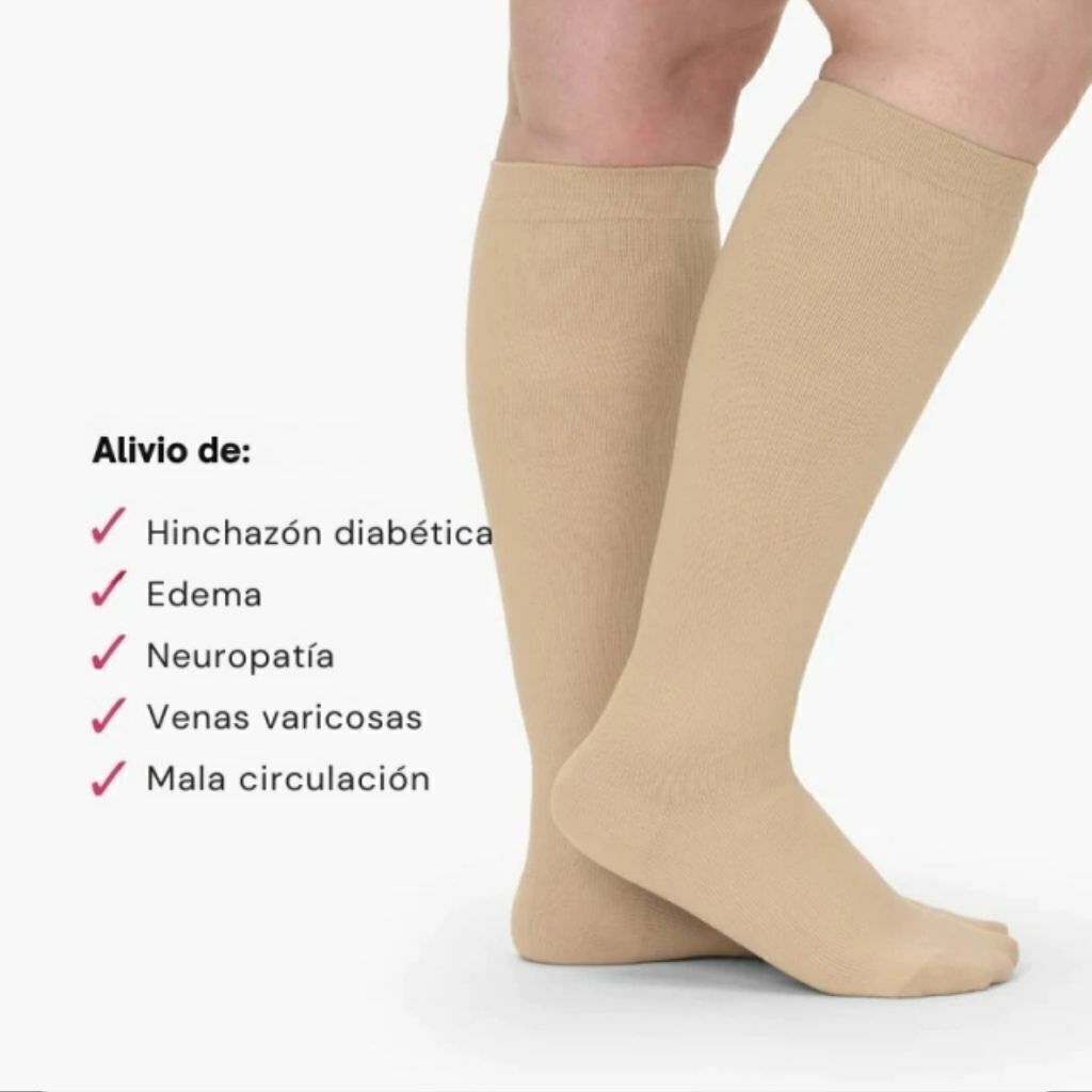 Pack 2+2 GRATIS Medias de Descanso de Algodón – Alivio Diario para Varices y Piernas Cansadas