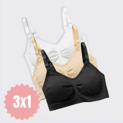Pack x3 Corpiño Moldeador Sin Costuras