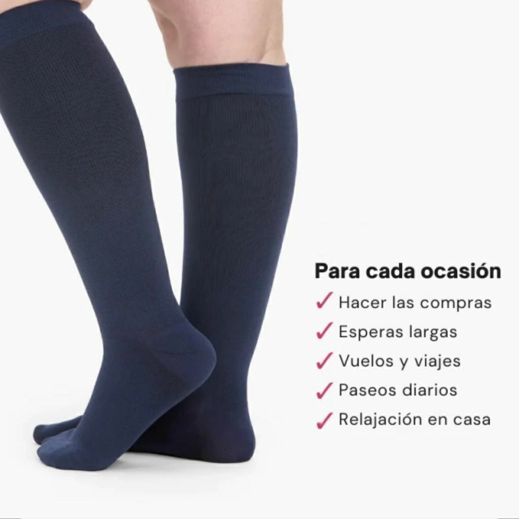 Pack 2+2 GRATIS Medias de Descanso de Algodón – Alivio Diario para Varices y Piernas Cansadas