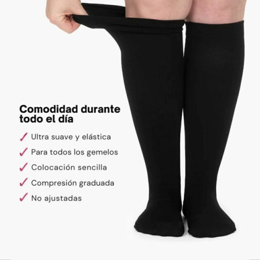 Pack 2+2 GRATIS Medias de Descanso de Algodón – Alivio Diario para Varices y Piernas Cansadas