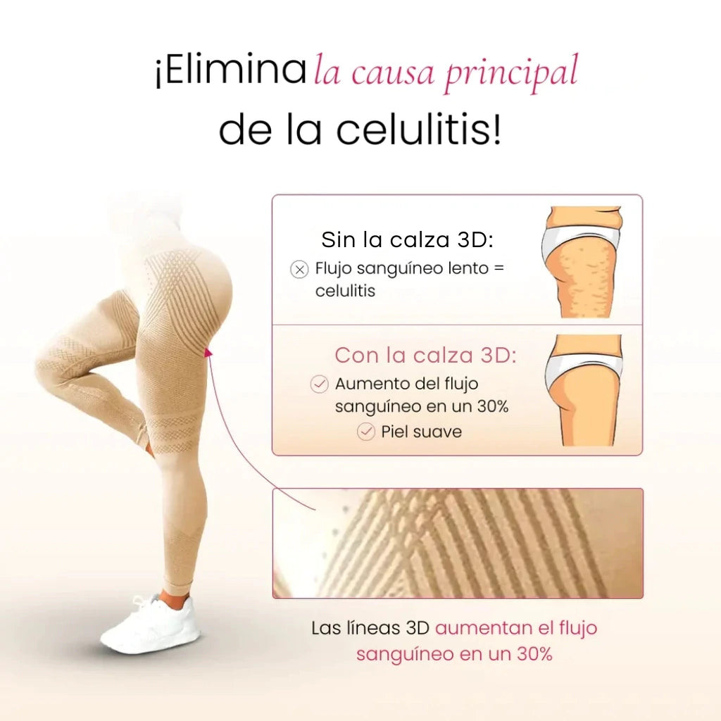 Pack x2 Leggings 3D Tecnología Anti-Celulitis