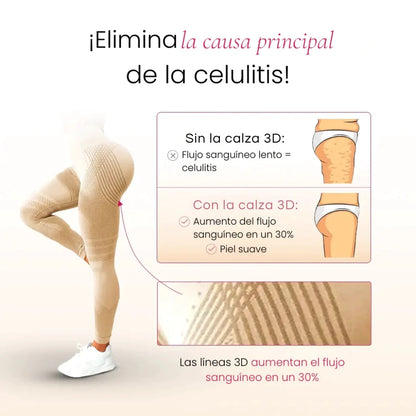 Pack x2 Leggings 3D Tecnología Anti-Celulitis