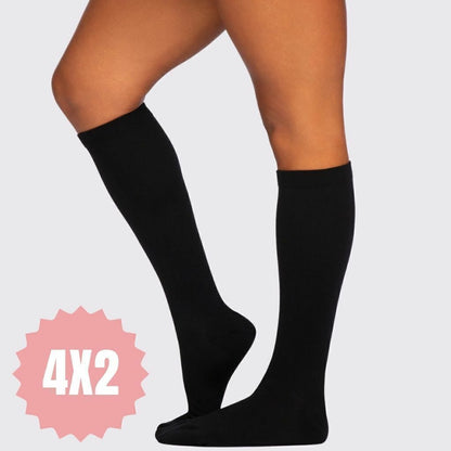 Pack 2+2 GRATIS Medias de Descanso de Algodón – Alivio Diario para Varices y Piernas Cansadas